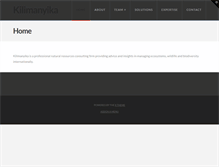 Tablet Screenshot of kilimanyika.com